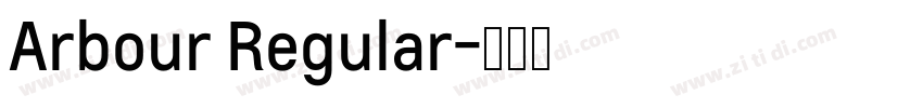 Arbour Regular字体转换